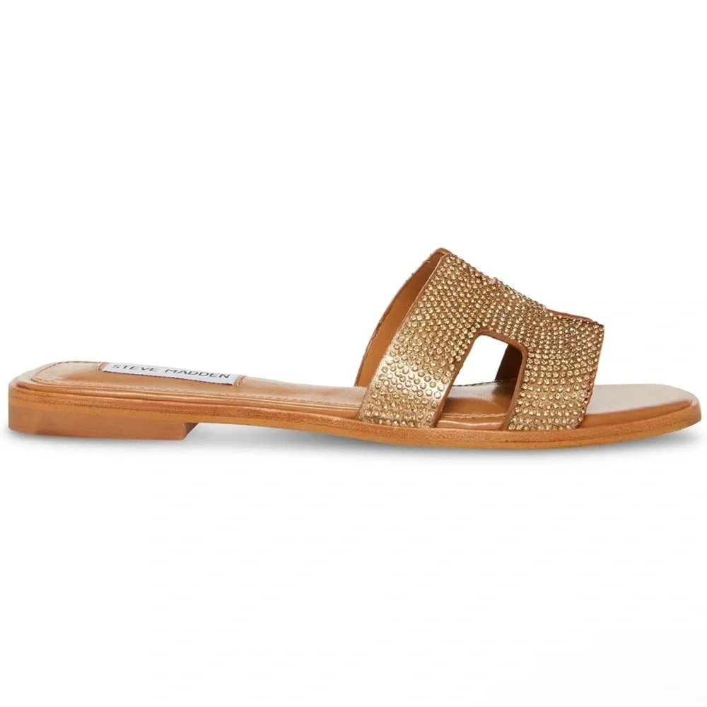NWT Steve Madden Hadyn Bronze Rhinestone Size 10 - Picture 4 of 7